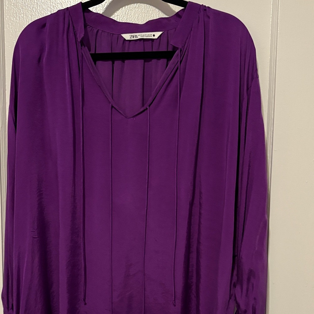 Zara Deep Purple Blouse